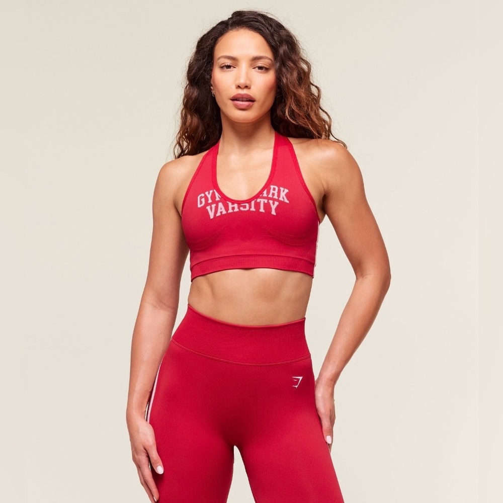 Gymshark Lift Varsity Seamless Tank and Short Set